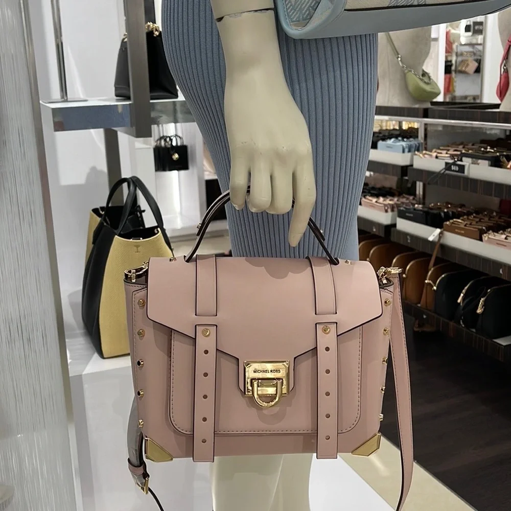 MICHAEL KORS MANHATTAN MEDIUM TOP HANDLE SCHOOL SATCHEL CROSSBODY BAG 
NWT - Picture 2 of 16